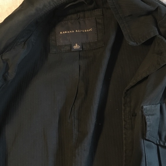 Banana Republic Black military style jacket - Picture 2 of 2